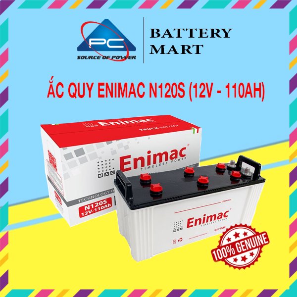 Ảnh minh họa Bình Ắc Quy ENIMAC N120S (12V-110Ah) 1