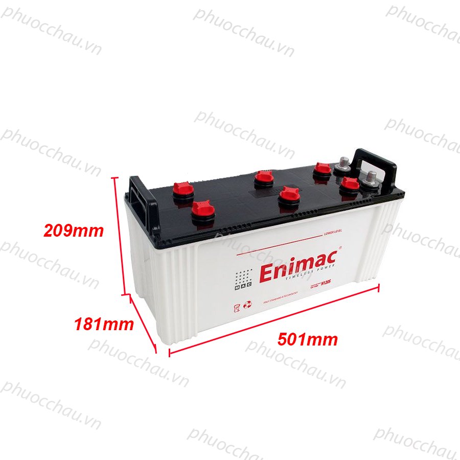 Ảnh minh họa Bình Ắc Quy ENIMAC N120S (12V-110Ah) 2