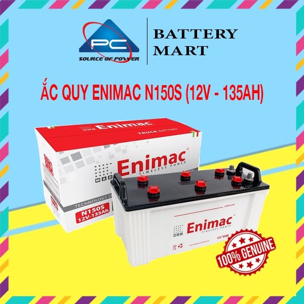 Ảnh minh họa Bình Ắc Quy ENIMAC N150S (12V-135Ah) 1