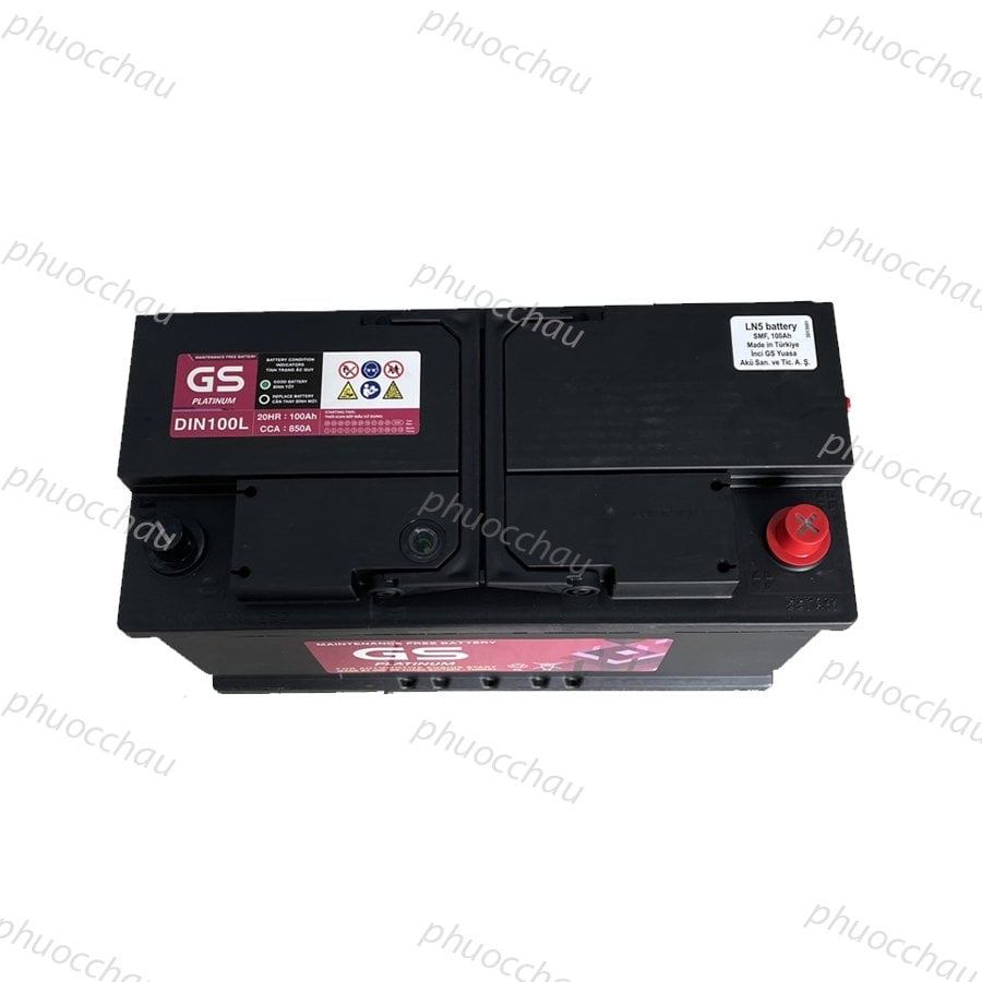 Ảnh minh họa Bình Ắc Quy GS MF DIN100L 12V-100AH 3