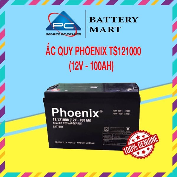 Ảnh minh họa Bình Ắc Quy Khô PHOENIX TS121000 12V-100AH 1
