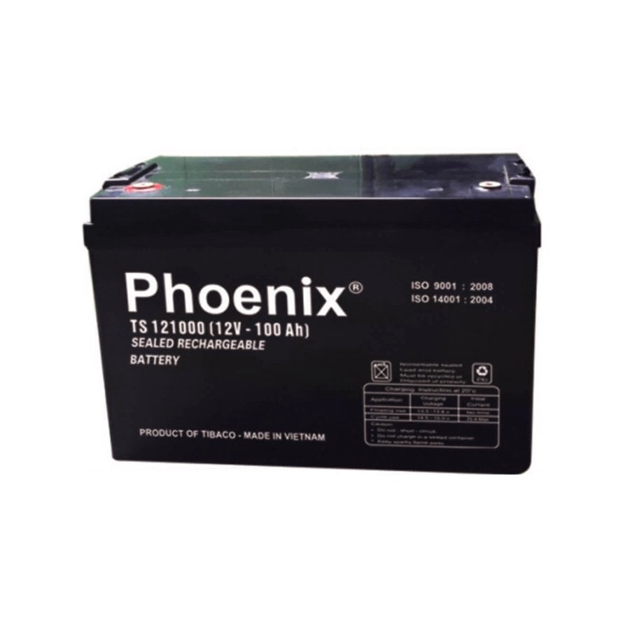 Bình Ắc Quy Khô PHOENIX TS121000 12V-100AH