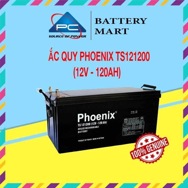 Ảnh minh họa Bình Ắc Quy Khô PHOENIX TS121200 12V-120AH 1