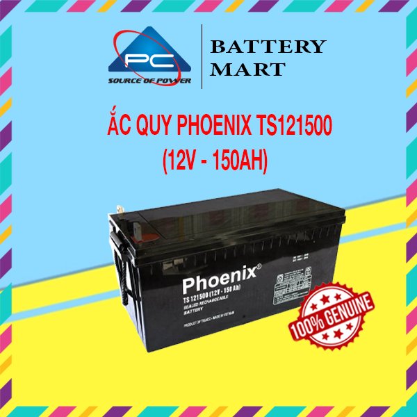 Ảnh minh họa Bình Ắc Quy Khô PHOENIX TS121500 12V-150AH 1