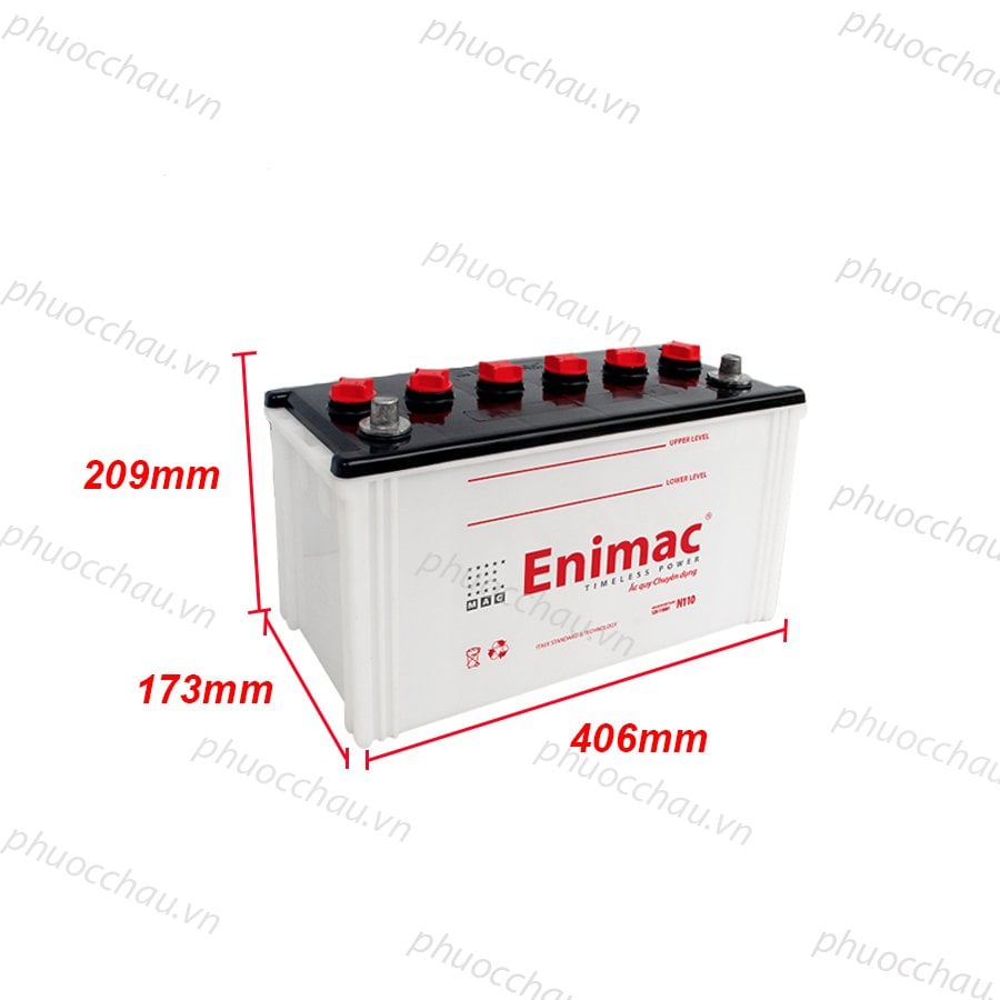 Ảnh minh họa Bình Ắc Quy Xe Tải, Xe Ô Tô 12V-110Ah, Ắc Quy ENIMAC N110P 2