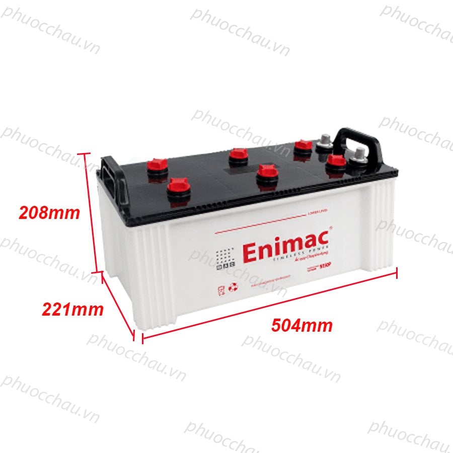 Ảnh minh họa Bình Ắc Quy Xe Tải, Xe Ô Tô 12V-165Ah, Ắc Quy ENIMAC N150P 2