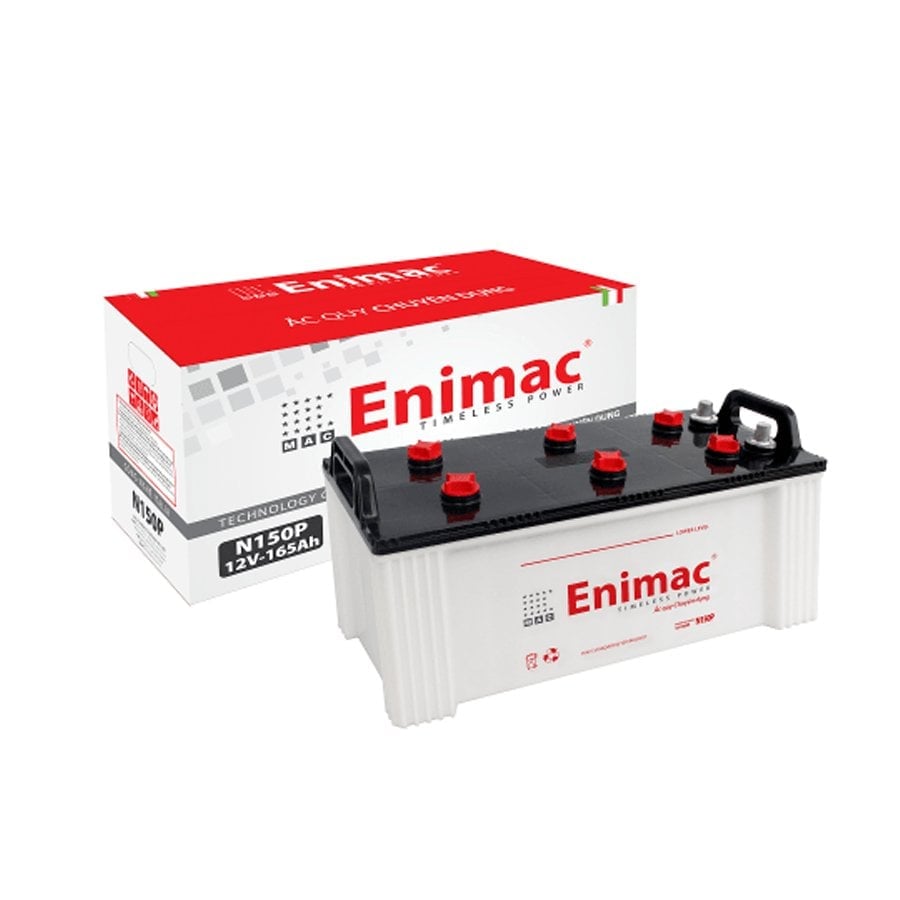 Bình Ắc Quy Xe Tải, Xe Ô Tô 12V-165Ah, Ắc Quy ENIMAC N150P