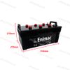 Bình Ắc Quy Xe Tải, Xe Ô Tô 12V-220Ah, Ắc Quy ENIMAC N220P