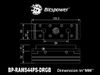 Bitspower 4-DIMMS RAM Water Cooling Module Double Pack - Digital RGB