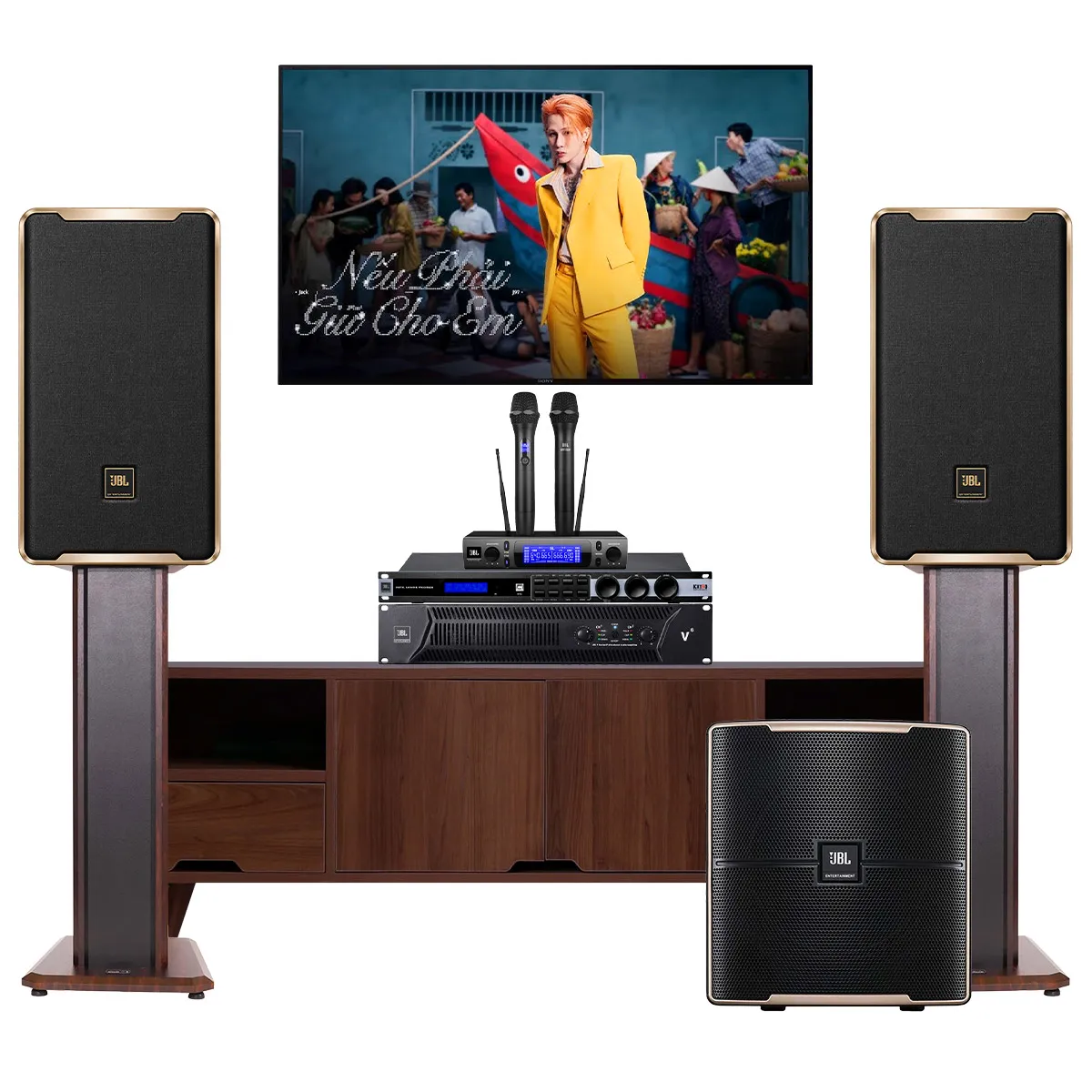 Ảnh minh họa Dàn karaoke đồng bộ full JBL 18 - Hot New 2027 (JBL D Plus, JBL V6, JBL KX190, Pasion 12SP, JBL VM300) 2