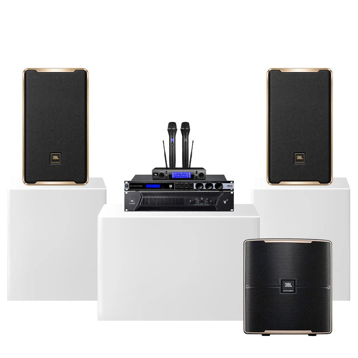 Ảnh minh họa Dàn karaoke đồng bộ full JBL 18 - Hot New 2027 (JBL D Plus, JBL V6, JBL KX190, Pasion 12SP, JBL VM300) 3