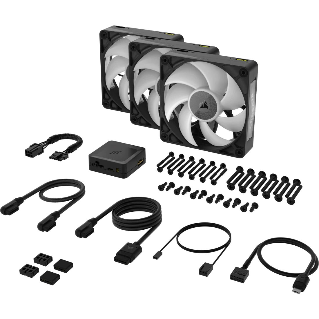 Ảnh minh họa Bộ 3 quạt Corsair iCUE LINK RX120 MAX RGB Black (CO-9051034-WW) 3