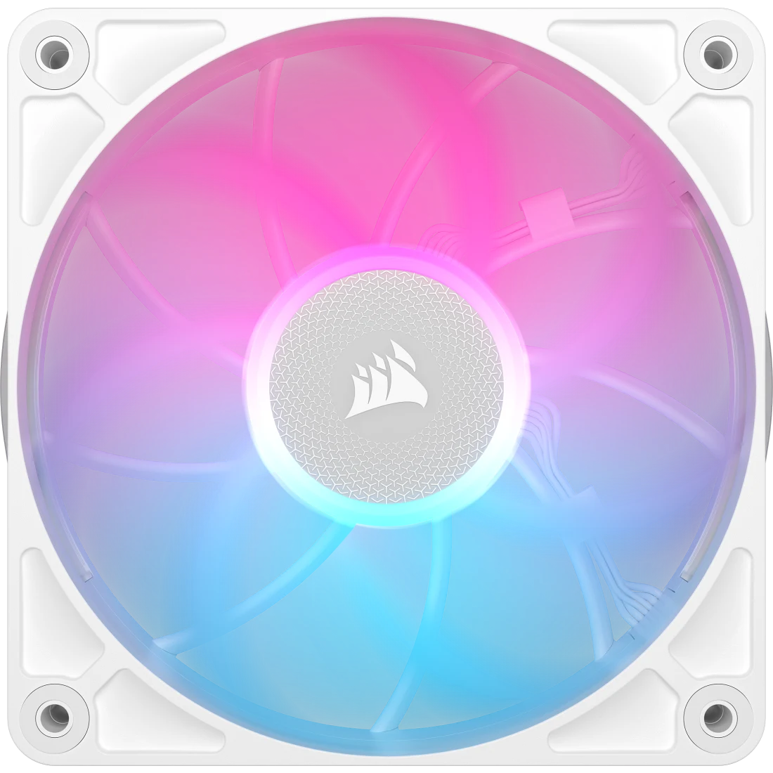 Ảnh minh họa Bộ 3 quạt Corsair iCUE LINK RX120 MAX RGB White (CO-9051038-WW) 2