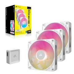  Bộ 3 quạt Corsair iCUE LINK RX120 MAX RGB White (CO-9051038-WW) 