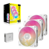Bộ 3 quạt Corsair iCUE LINK RX120 MAX RGB White (CO-9051038-WW)
