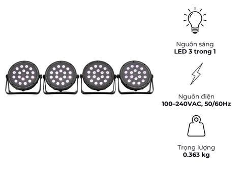 Bộ 4 đèn Fuzzix Comet M16