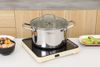 Bộ 4 nồi quánh inox 3 lớp nguyên khối nắp kính Elmich EL2485IN01