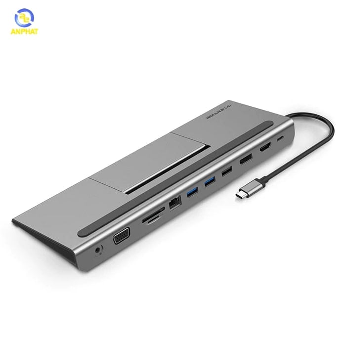 Bộ chuyển đổi Type C 11 trong 1 Lention CB-C95 - Xám