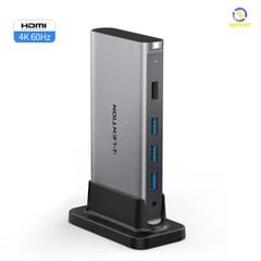  Bộ chuyển đổi Type C 9 trong 1 Lention CB-D53s - Xám 