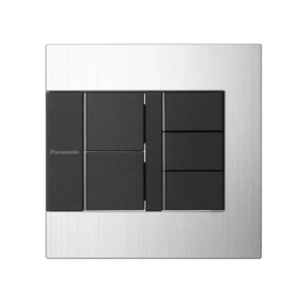 Bộ công tắc Gen X có đèn báo WTEGP55582S-1-G (Bộ 5 công tắc C)