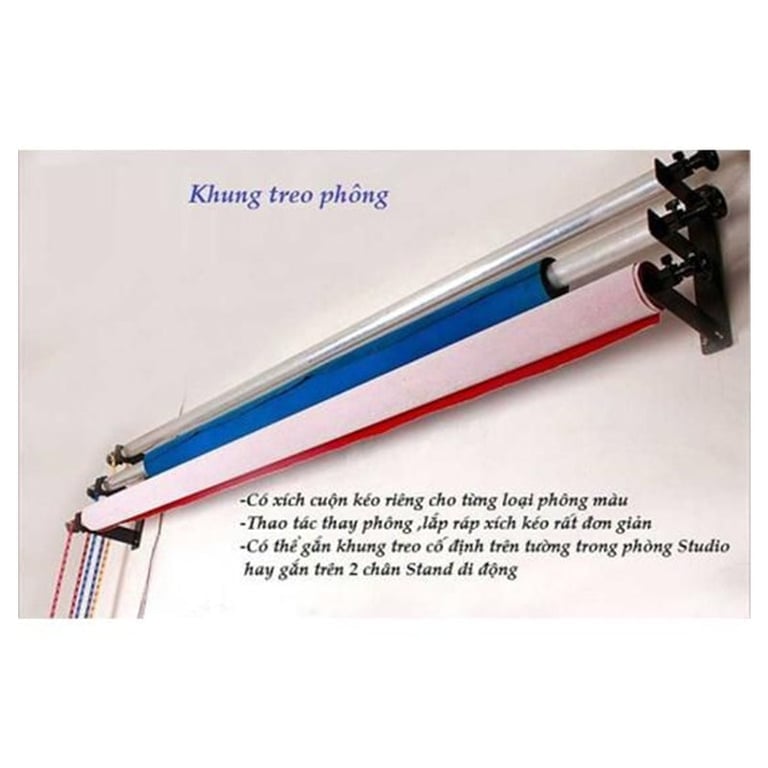 Ảnh minh họa Bộ Giá Treo 3 Phông Có Xích Cố Định 1