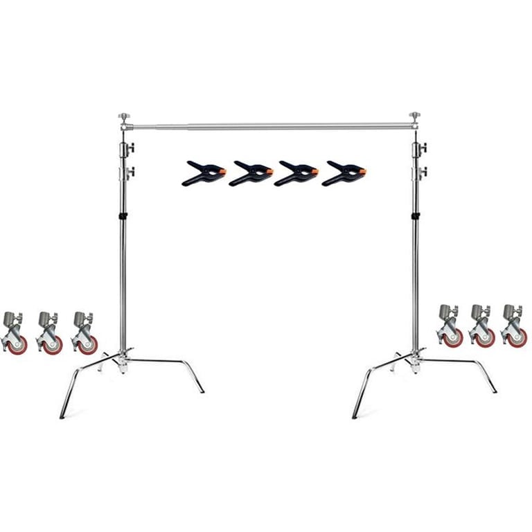 Bộ giá treo phông di động Inox 3.3m X 3M có bánh xe