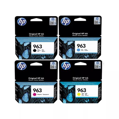 Bộ hộp mực in HP 963 chính hãng – Đen, Cyan, Magenta & Yellow