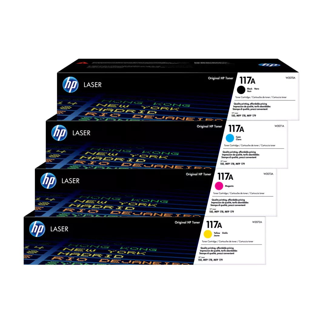 Bộ hộp mực Toner LaserJet HP 117A đầy đủ