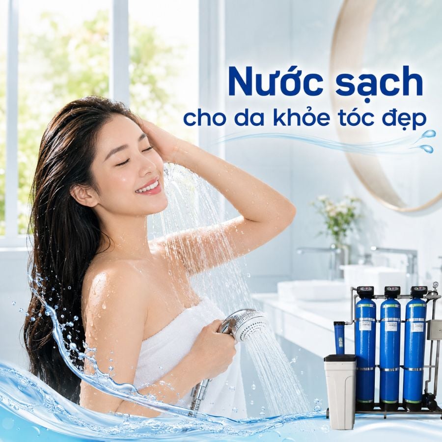 Ảnh minh họa Bộ lọc nước tổng đầu nguồn Kangaroo KG1054T4, Van tự động 1