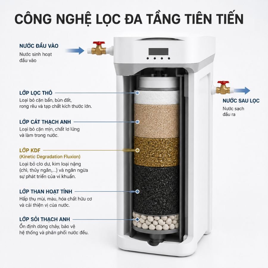 Ảnh minh họa Bộ lọc nước trung tâm dùng điện ViessMann Vitopure S2-2T 1