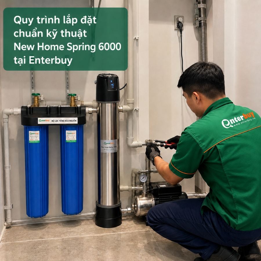 Ảnh minh họa Bộ Lọc Nước UF Đầu Nguồn New Home Spring 6000 1
