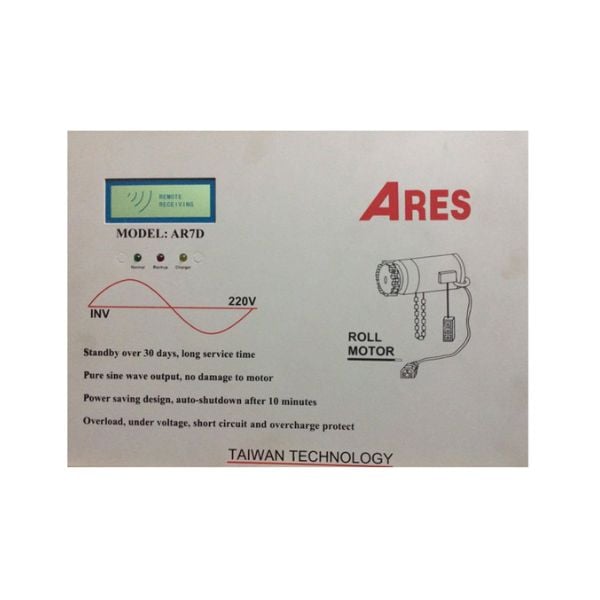 Ảnh minh họa Bộ lưu điện cho cửa cuốn UPS ARES AR7D 1