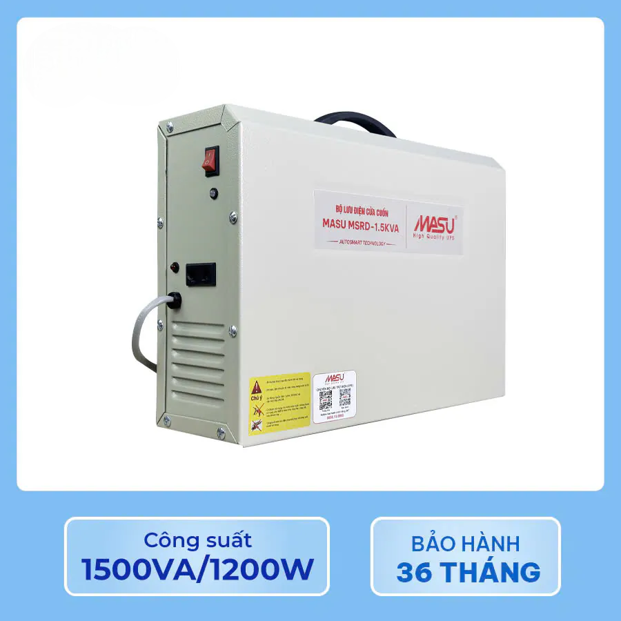 Ảnh minh họa Bộ lưu điện cửa cuốn MASU MSRD-1.5KVA/1200W 1