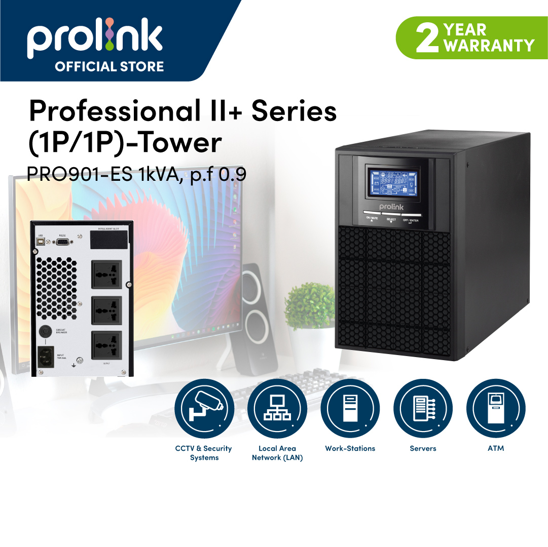Ảnh minh họa Bộ lưu điện UPS PROLINK PRO901ES (1000VA/900W) 2