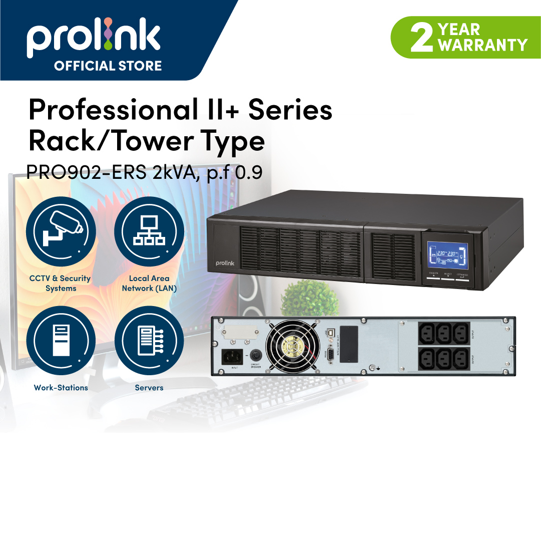 Ảnh minh họa Bộ lưu điện UPS PROLINK PRO902ERS (2000VA/1800W) 1