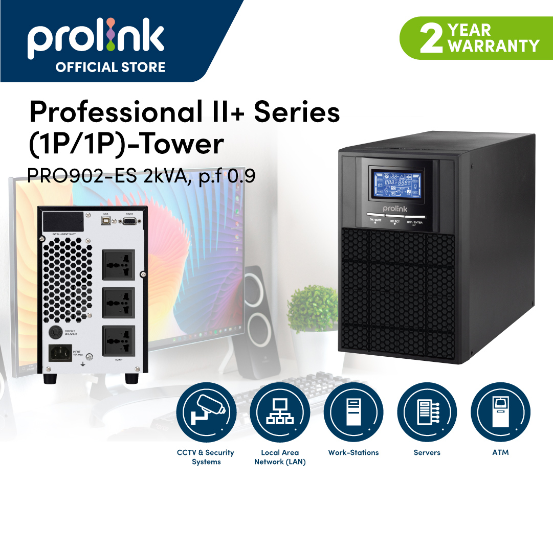 Ảnh minh họa Bộ lưu điện UPS PROLINK PRO902ES (2000VA/1800W) 2