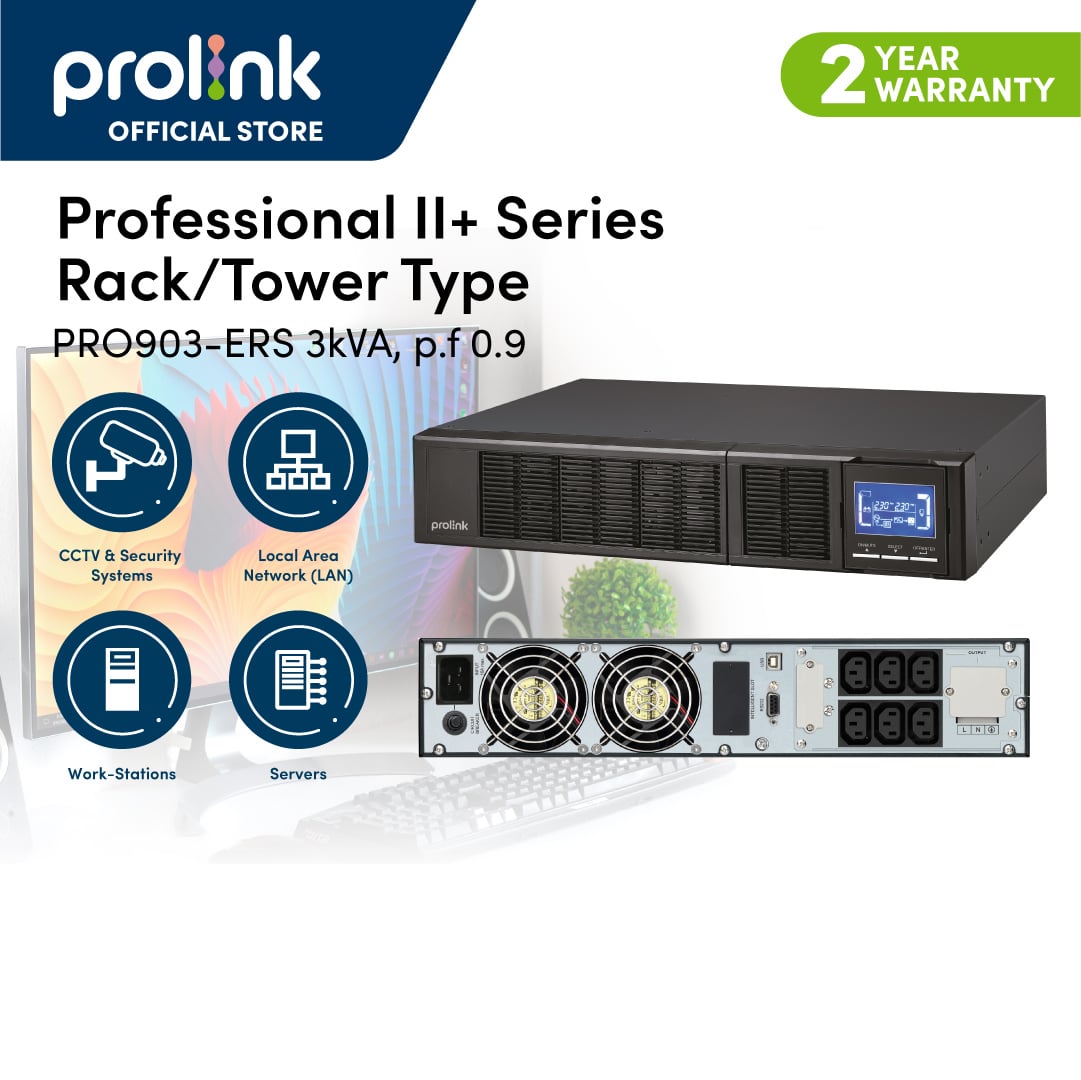 Ảnh minh họa Bộ lưu điện UPS PROLINK PRO903ERS (3000VA/2700W) 1