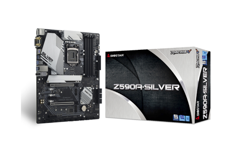 Mainboard Biostar Z590A Silver – Z590, Socket 1200, DDR4, ATX