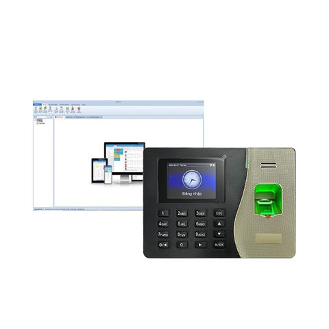 Bộ máy chấm công vân tay và phần mềm chấm công trên app Pro VT-3