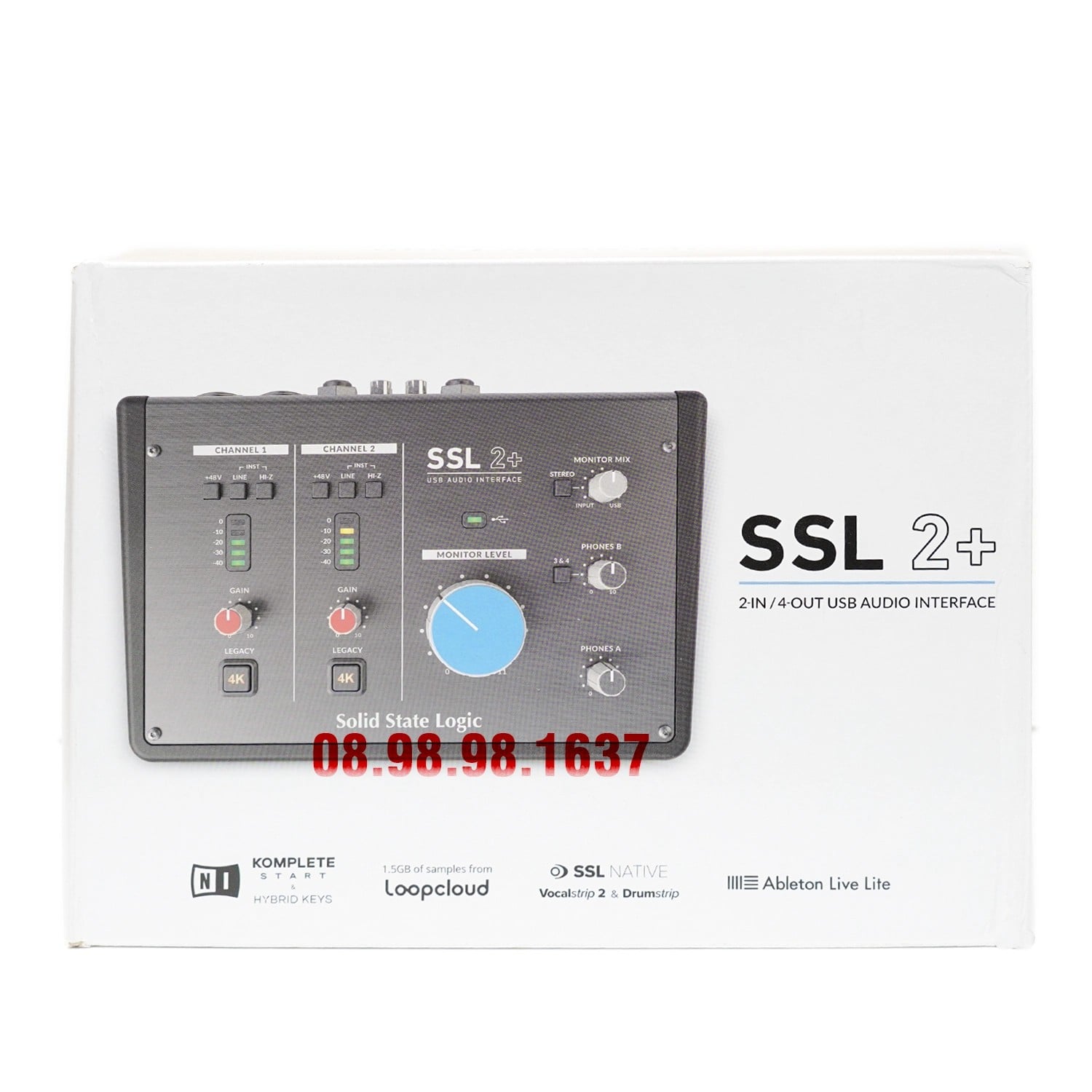 Ảnh minh họa Bộ Mic Thu Âm Live SSL 2+ Micro At2020 2