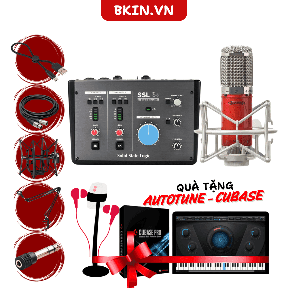 Bộ Mic Thu Âm Live SSL 2+ Micro Avantone CK-6 Plus
