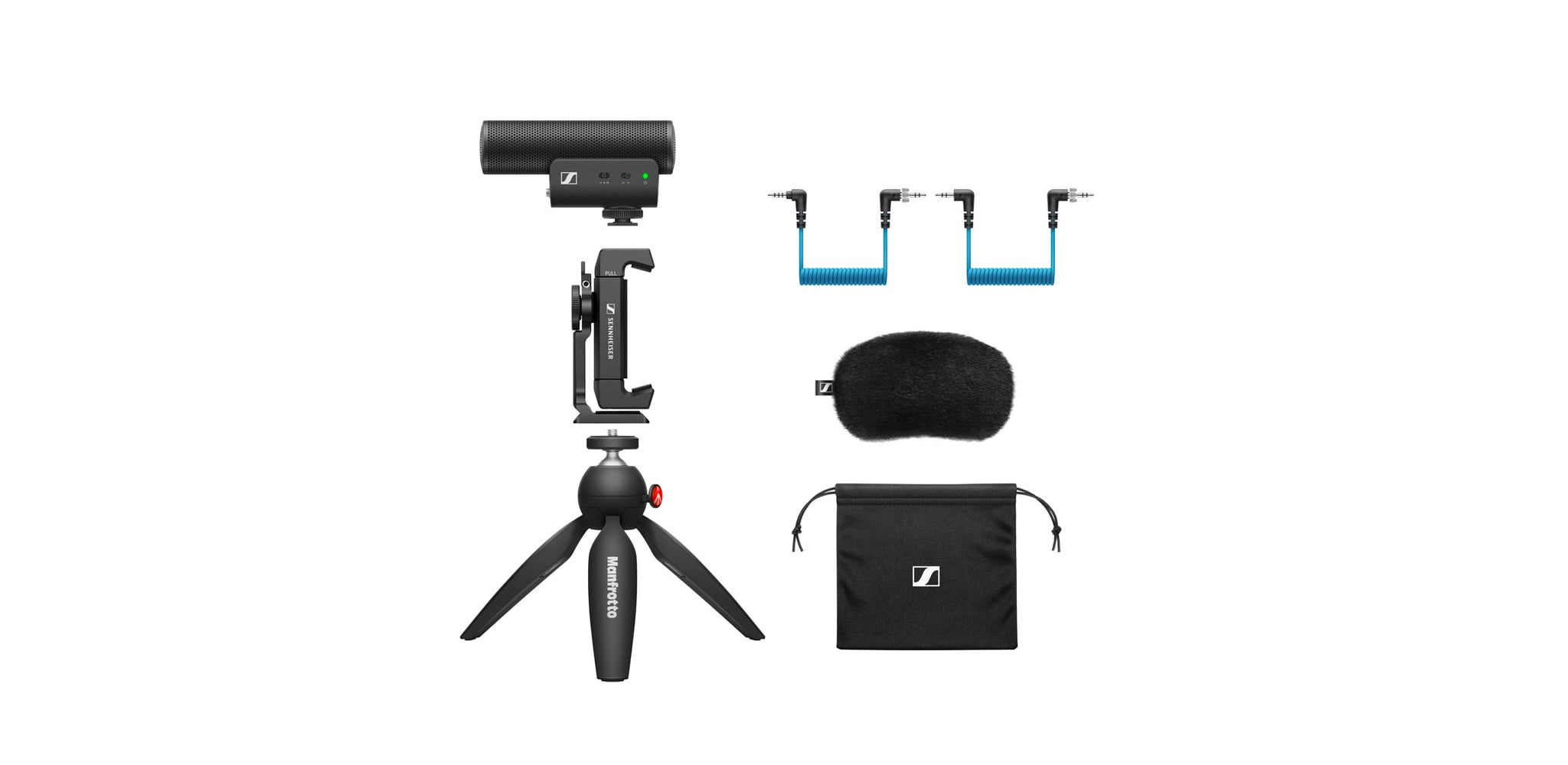 Ảnh minh họa Bộ Microphone quay phim di động Sennheiser MKE 400 Mobile Kit 1