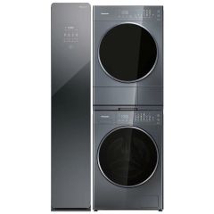  Bộ Sản Phẩm Panasonic Tủ Chăm Sóc Quần Áo Thông Minh - Máy Giặt 13 Kg - Máy Sấy 10.5 Kg 