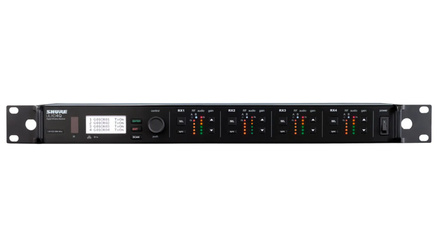 Ảnh minh họa Bộ Thu Kỹ Thuật Số 4 Kênh Shure ULXD4QE 1