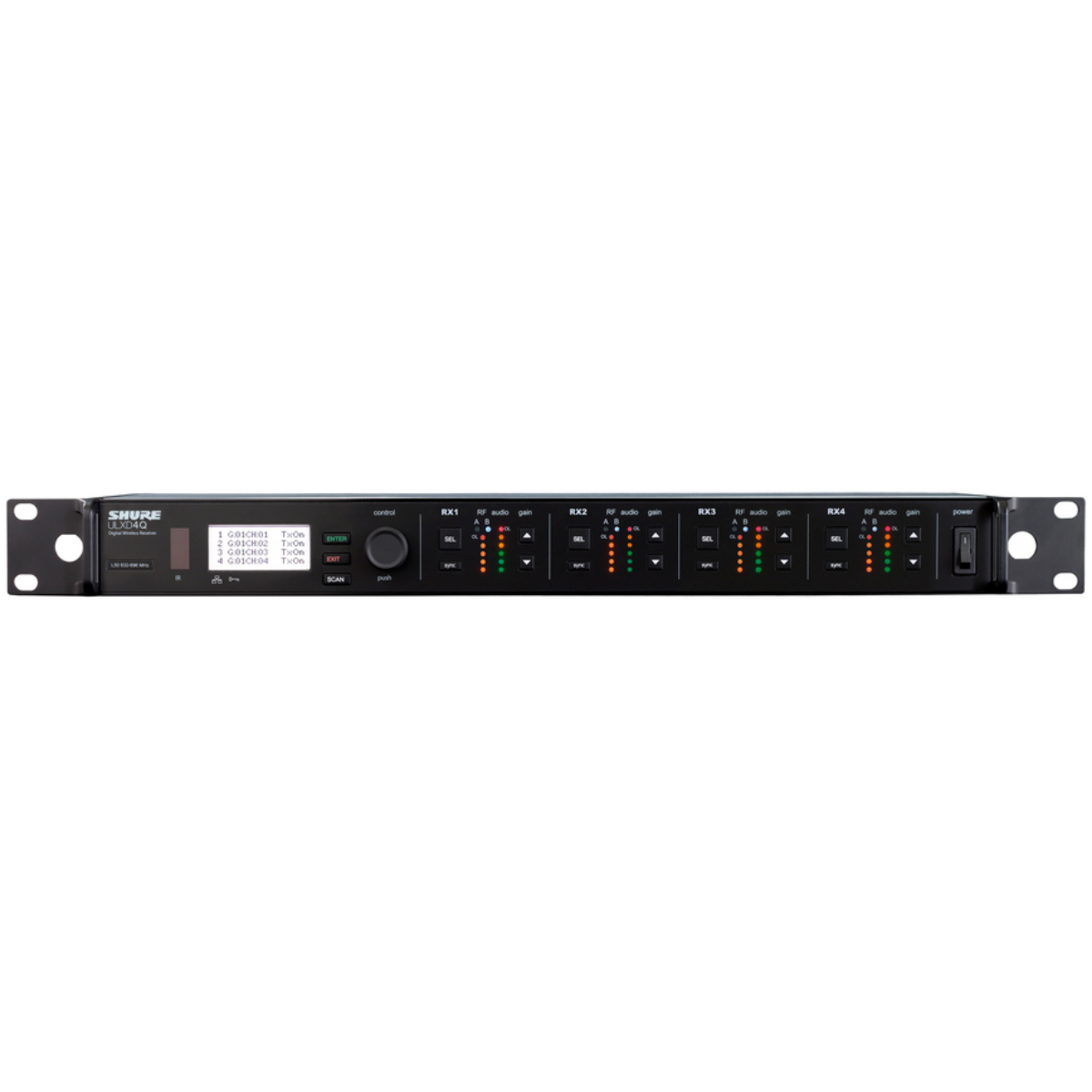 Bộ Thu Kỹ Thuật Số 4 Kênh Shure ULXD4QE