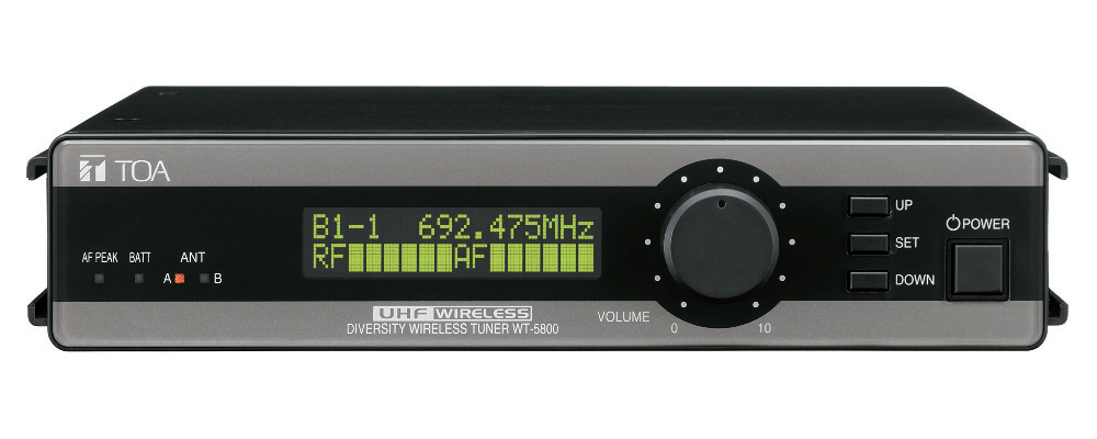 Bộ thu micro không dây UHF chuyên nghiệp TOA WT-5800 F01ER