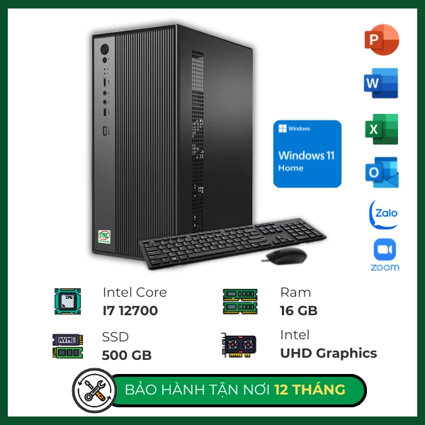 Ảnh minh họa Máy bộ TNC Văn Phòng I7712W (I7 12700/ Ram 16GB/ SSD 500 GB/ Windows 11 Home) 1