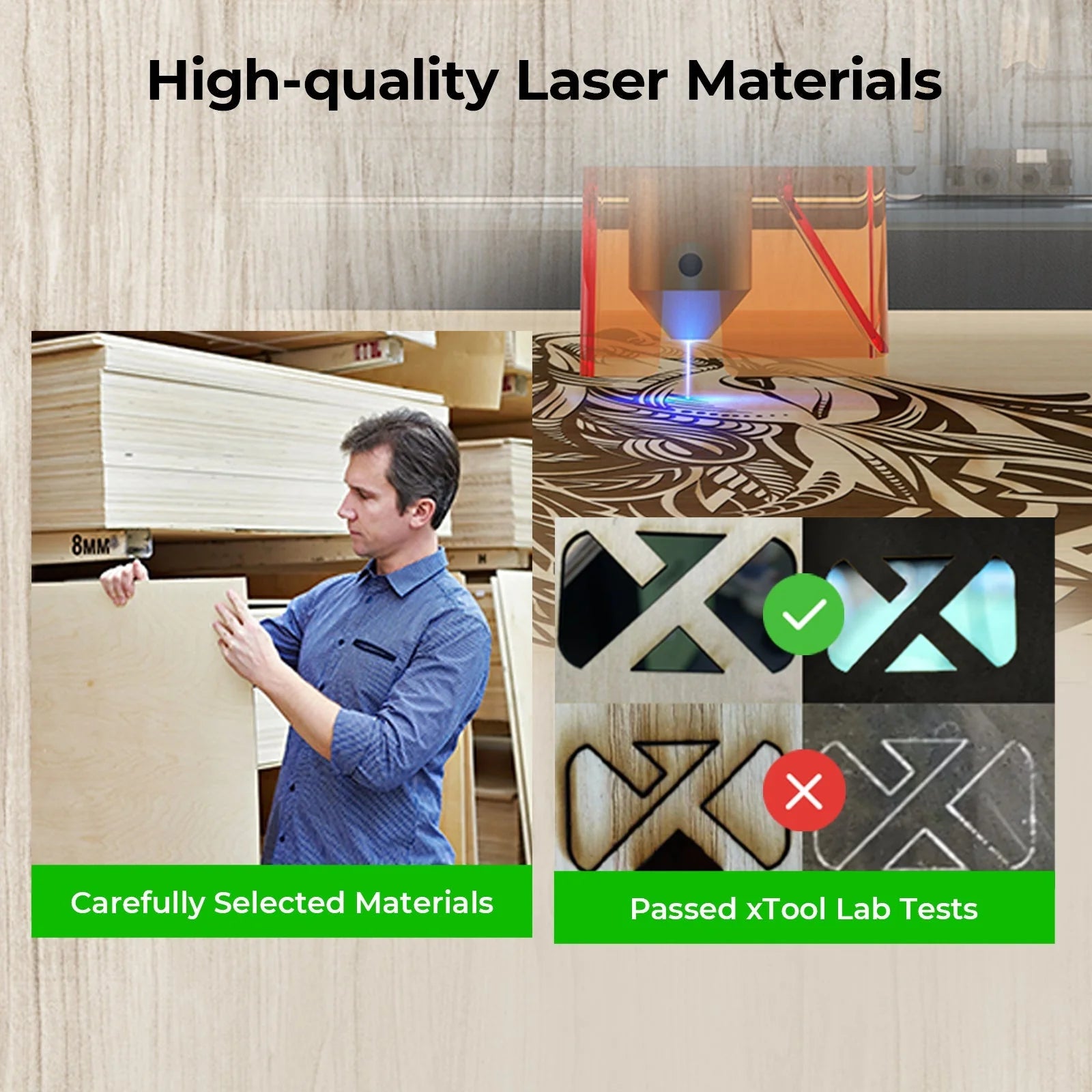 Ảnh minh họa Bộ vật liệu khám phá laser xTool (111pcs) 3