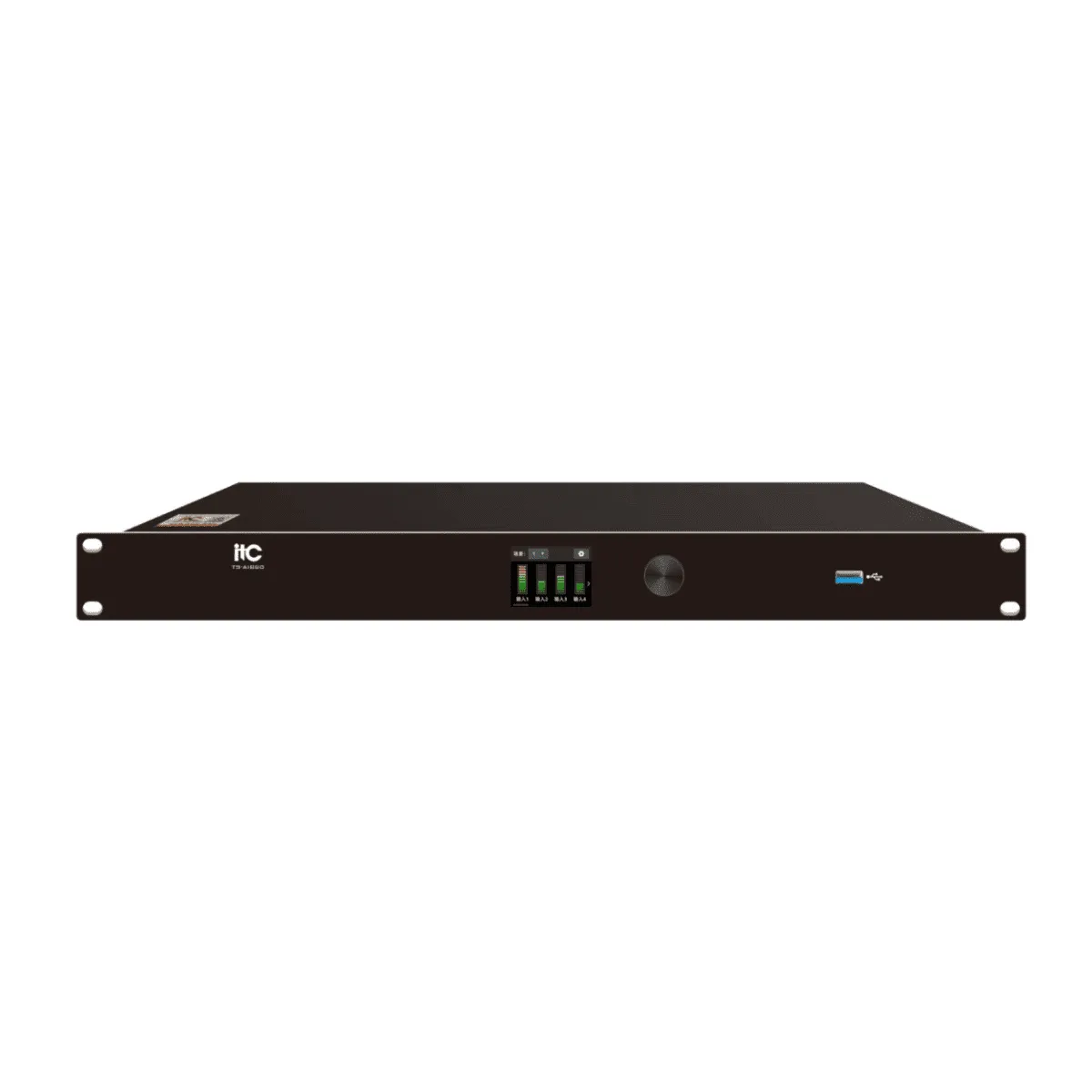 Ảnh minh họa Bộ xử lý âm thanh hội nghị ITC TS-AI440 (4 In/4 Out, chống hú AI) 1
