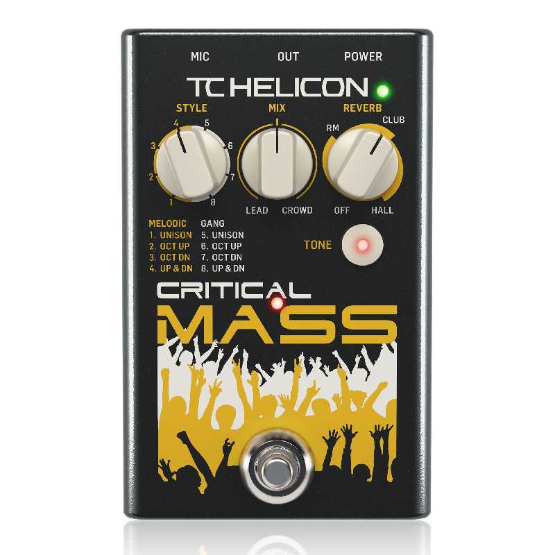 Ảnh minh họa Bộ xử lý giọng hát TC HELICON CRITICAL MASS Doubling 1
